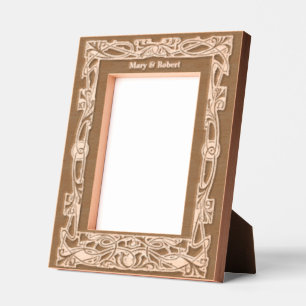 Vintage Art Nouveau Style Foliage Border Engraved Frames