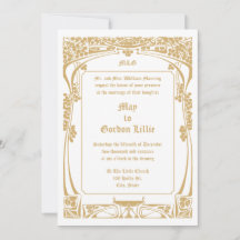Vintage Art Nouveau Style Wedding