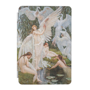 Vintage Art Nouveau Swan Maidens by W. Crane iPad Mini Cover