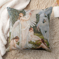 Vintage Art Nouveau Swan Maidens by W. Crane