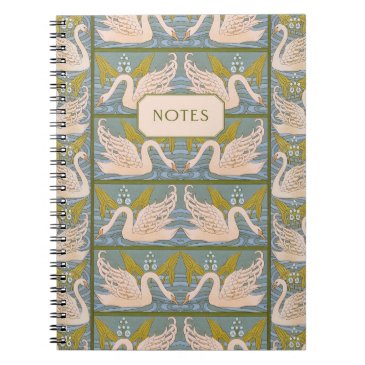 Vintage Art Nouveau Swan Pattern 