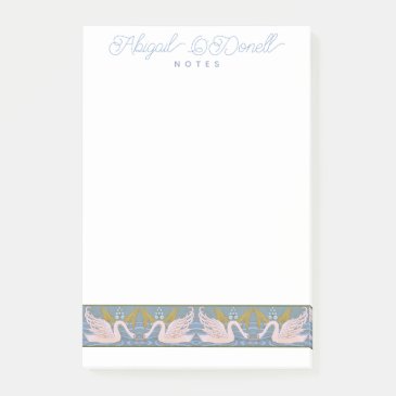 Vintage Art Nouveau Swan Pattern  - Personalized 