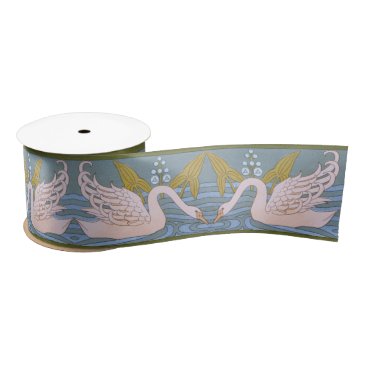 Vintage Art Nouveau Swan Pattern 