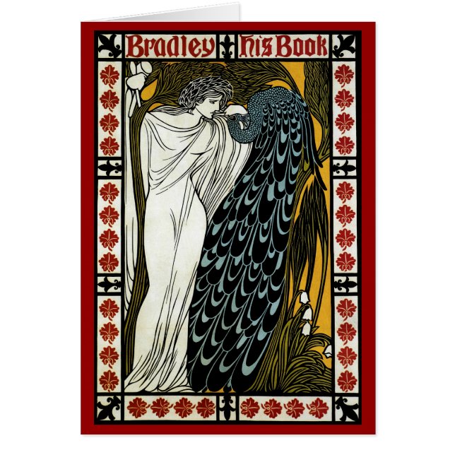 Vintage Art Nouveau, The Kiss by William Bradley (Front)