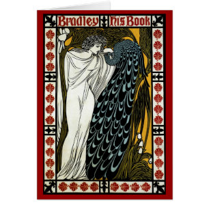 Vintage Art Nouveau, The Kiss by William Bradley Cards