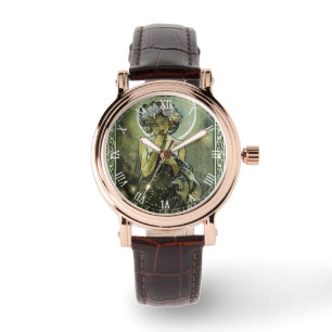 Vintage Art Nouveau The Moon by Mucha Watch