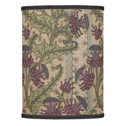 Vintage Art Nouveau Thistle Pattern by J Milesi Lamp Shade