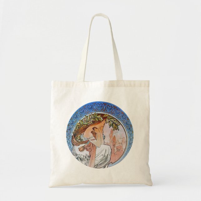 Vintage Art Nouveau Tote Bag (Front)