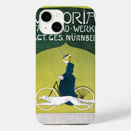 Vintage Art Nouveau Victoria Fahrrad Werke Rehm Case_Mate iPhone 14 Case