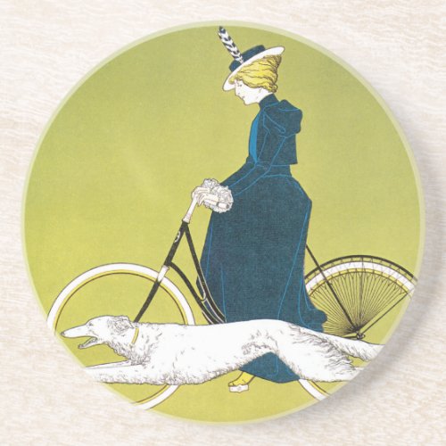 Vintage Art Nouveau Victoria Fahrrad Werke Rehm Coaster