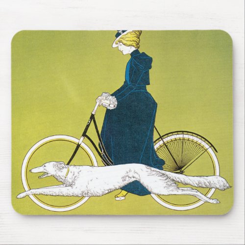 Vintage Art Nouveau Victoria Fahrrad Werke Rehm Mouse Pad