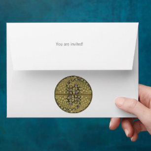 Vintage Art Nouveau Vineyard Peacock Envelopes