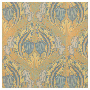 Vintage Art Nouveau Walter Crane Tulip pattern Fabric