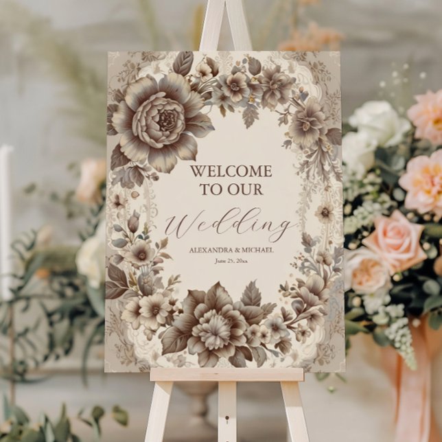Vintage Art Nouveau Wedding Foam Board (Creator Uploaded)