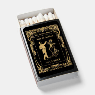 Vintage Art Nouveau Wedding Matchboxes
