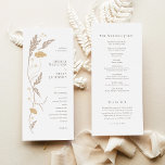 Vintage Art Nouveau Wedding Program<br><div class="desc">This Wedding Program from the Art Nouveau Collection showcases a beautiful vintage floral design that exudes modern elegance. Personalize it with your details easily and quickly. Simply press the 'customize it' button to further re-arrange and format the style and placement of the text.</div>
