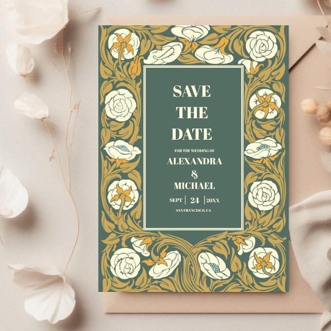 Vintage  Art Nouveau Wedding Save The Date (Creator Uploaded)