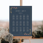 Vintage Art Nouveau Wedding Seating Chart 18x24 Foam Board<br><div class="desc">This Wedding Seating Chart from the Art Nouveau Collection showcases a beautiful vintage floral design that exudes modern elegance. Personalize it with your details easily and quickly. Simply press the 'customize it' button to further re-arrange and format the content and placement of the text.</div>