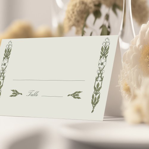 Vintage Art Nouveau Wedding Table Name Cards