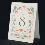 Vintage Art Nouveau Wedding Table Number Tent Card Table Tent<br><div class="desc">This Wedding Table Number Tent Card from the Art Nouveau Collection showcases a beautiful vintage floral design that exudes modern elegance. Personalize it with your details easily and quickly. Simply press the 'customize it' button to further re-arrange and format the style and placement of the text.</div>