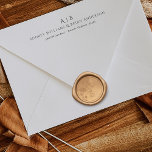 Vintage Art Nouveau Wedding Wax Seal Stamp<br><div class="desc">This wax seal from the Art Nouveau collection is perfect for adding a touch of elegance to wedding invitations and thank you cards. The classic, simple design features the couple's initials within a floral frame. These seals are also great for wedding favors and can be used for mailing purposes as...</div>