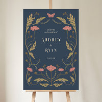 Vintage Art Nouveau Wedding Welcome Sign