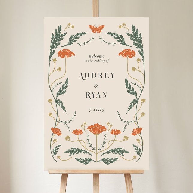 Vintage Art Nouveau Wedding Welcome Sign (Creator Uploaded)
