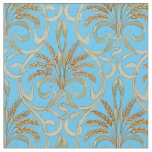 Vintage Art Nouveau Wheat Pattern Fabric