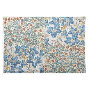 Vintage Art Nouveau Wild Geranium Floral Pattern Cloth Placemat