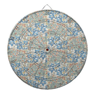Vintage Art Nouveau Wild Geranium Floral Pattern Dart Board