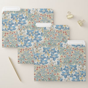 Vintage Art Nouveau Wild Geranium Floral Pattern File Folder