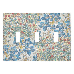 Vintage Art Nouveau Wild Geranium Floral Pattern Light Switch Cover