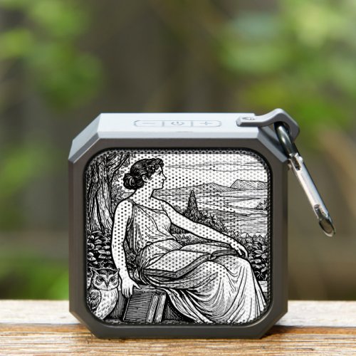 Vintage Art Nouveau Woman Reading Under Tree Bluetooth Speaker