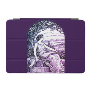 Vintage Art Nouveau Woman Reading Under Tree iPad Mini Cover