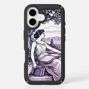 Vintage Art Nouveau Woman Reading Under Tree iPhone 16 Case