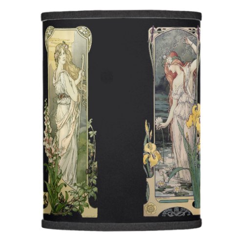 Vintage Art Nouveau Women With Flowers by Sonrel Lamp Shade