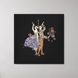 Vintage Art Nouveau WW1 Party Celebration Canvas Print