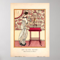 Vintage Art Noveau Fashion Plate