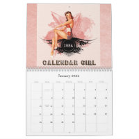 Retro Pin Ups Calendar 2024 Sexy Women Wall Calendar 15% OFF MULTI