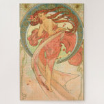 Vintage Art Poster Dance By Alphonse Mucha Jigsaw Puzzle at Zazzle