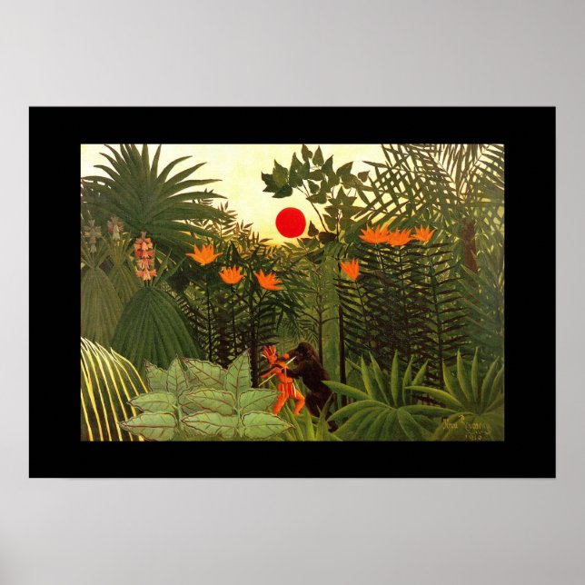 Vintage Art Poster Exotic Landscape (Front)
