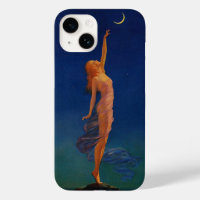 Vintage Art Print, "Reaching For The Moon"