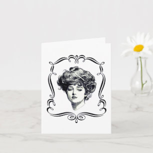 Vintage Art Reproduction Gibson Girl Note Card
