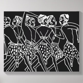 "Vintage art-Slavery's Sistahs" Canvas Photo Tile