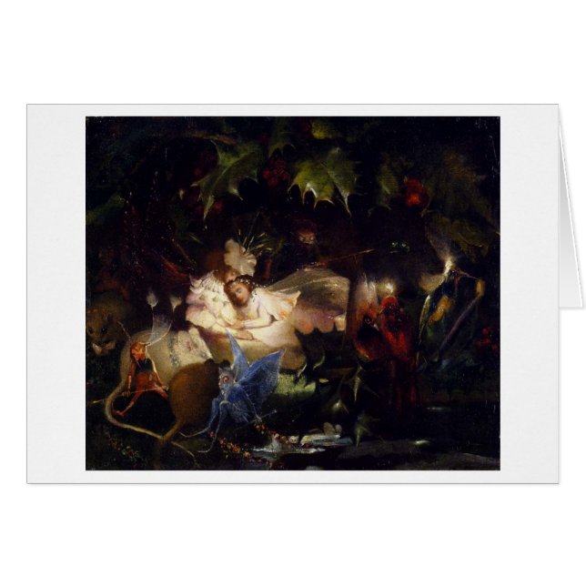 Vintage Art - Sleeping Fairy, Cards (Front Horizontal)