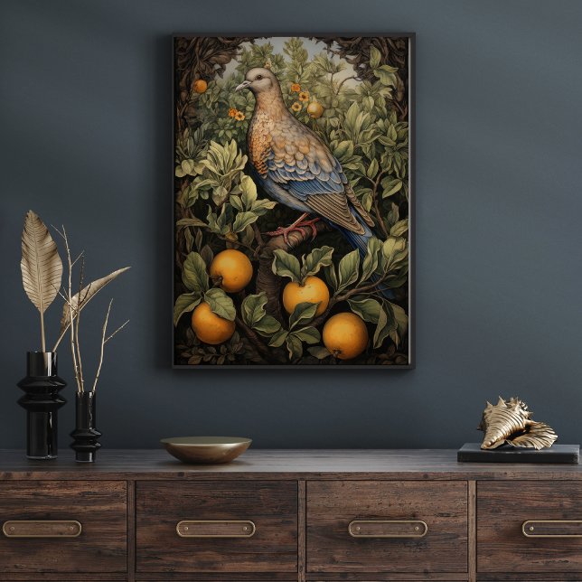 Vintage Art Style Bird in a Tree Poster (Creator Uploaded)