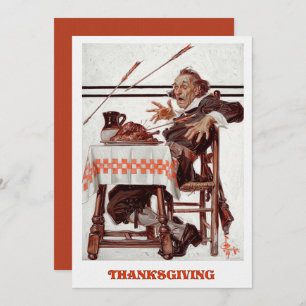 Vintage Art Thanksgiving Dinner Invitation