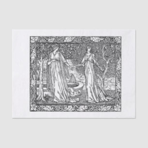 Vintage art tissue paper