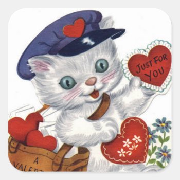 Vintage Art Valentine's Day Sticker by DoodlesHolidayGifts at Zazzle