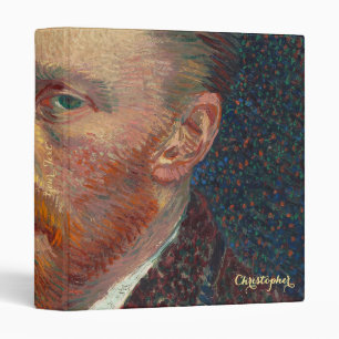 Vintage Art Vincent Van Gogh Monogrammed Artist 3 Ring Binder